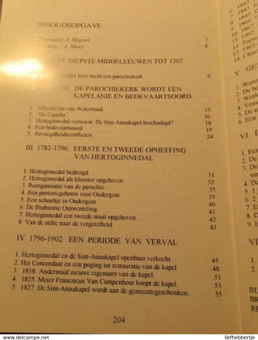 De Sint-Annakapel Te Oudergem - Auderghem    -   Door Leo Everaert - 1998 - Historia