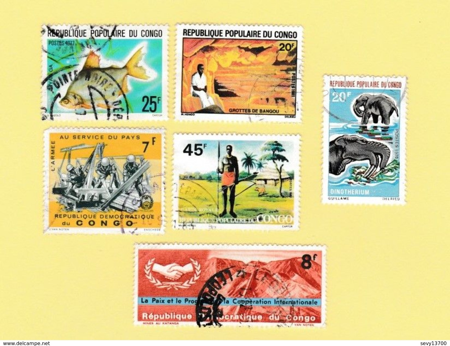 République Populaire Du Congo Lot De 18 Timbres - Autres & Non Classés