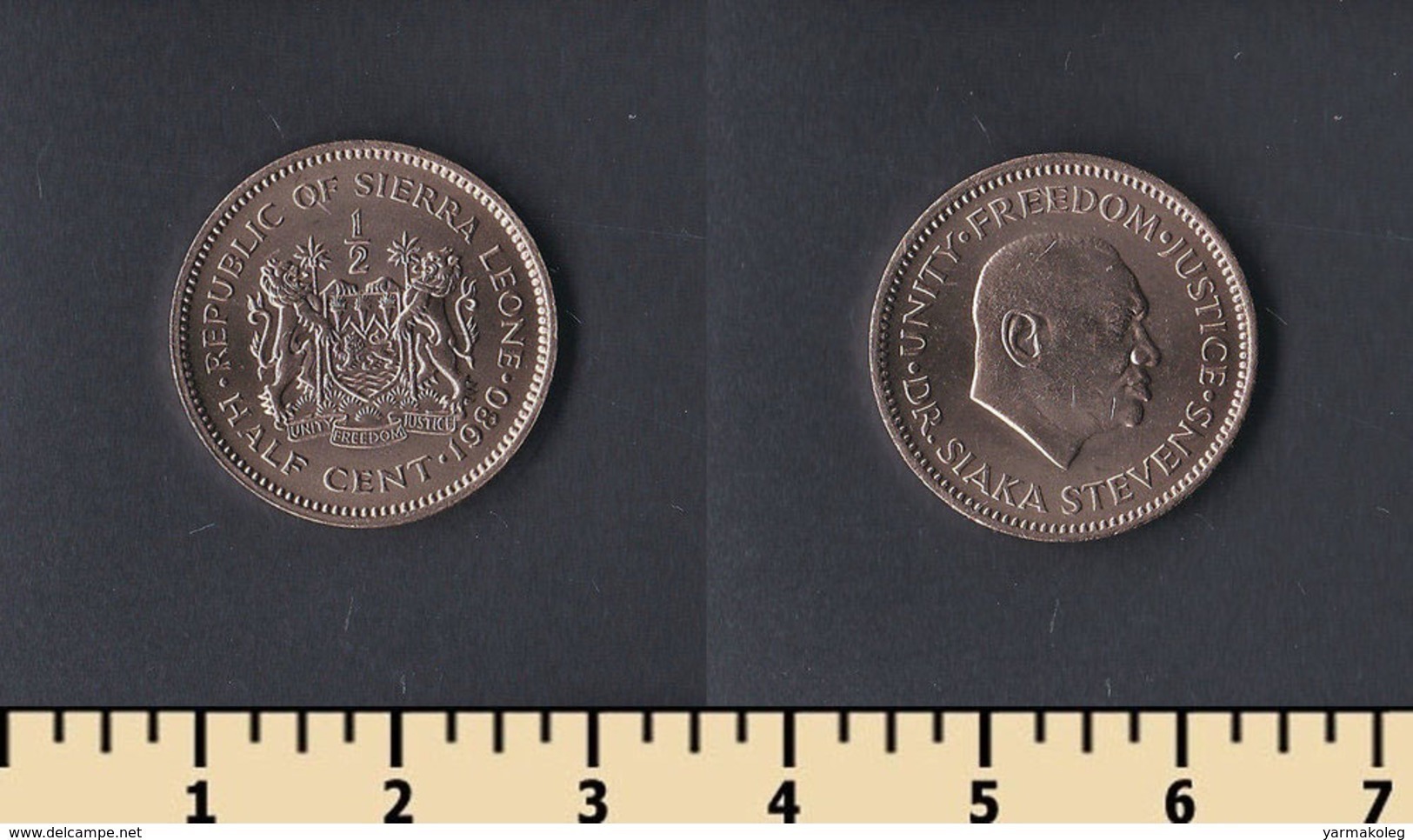 Sierra Leone 1/2 Cent 1980 - Sierra Leone
