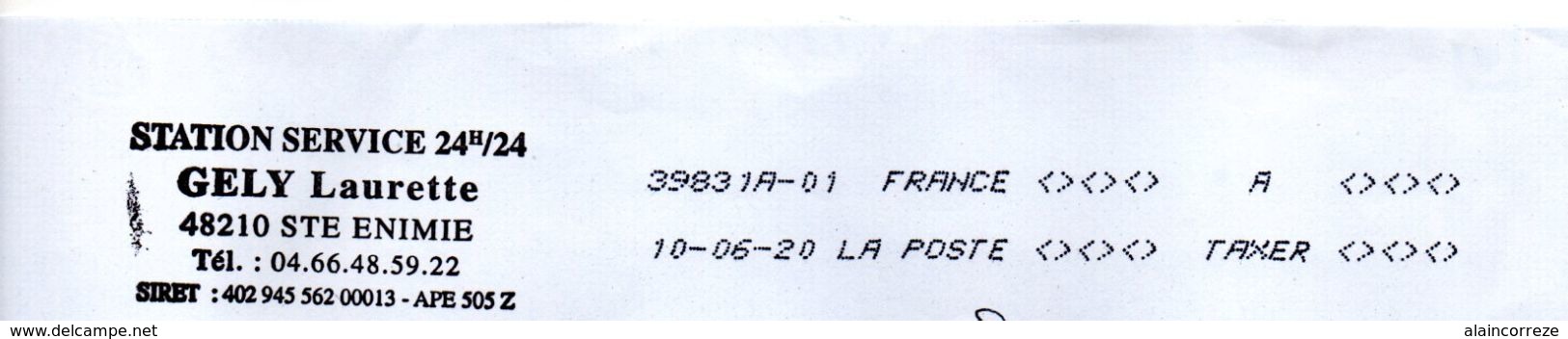 OMEC TOSHIBA Code ROC 39831A-01 Hérault Mauguio Languedoc PIC "A TAXER" - 1960-.... Cartas & Documentos