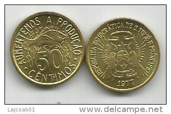 Sao Tome E Principe  50 Centimos  1977. High Grade - São Tomé Und Príncipe