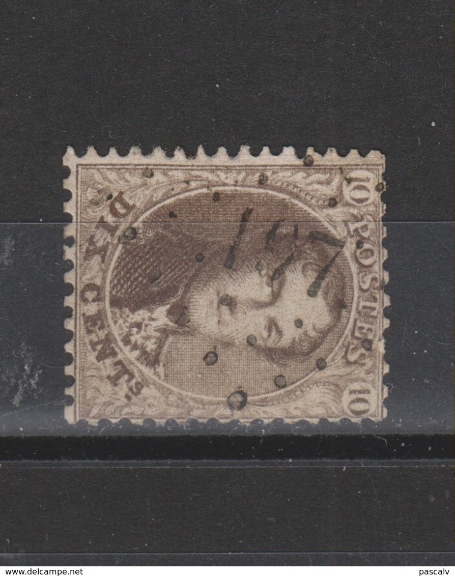 COB 14 Oblitéré Pt 197 Jemeppe - 1863-1864 Medallones (13/16)