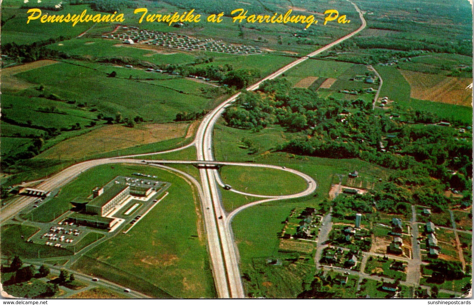 Ppennsylvania Aerial View Of Turnpike At Harrisburg 1960 - Harrisburg