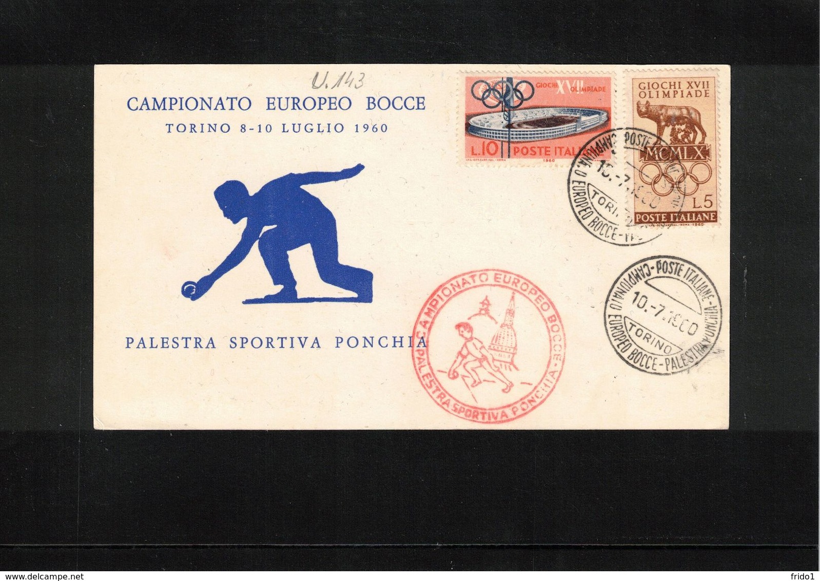 Italy / Italia 1960 European Bowling Championship Interesting Letter - Pétanque