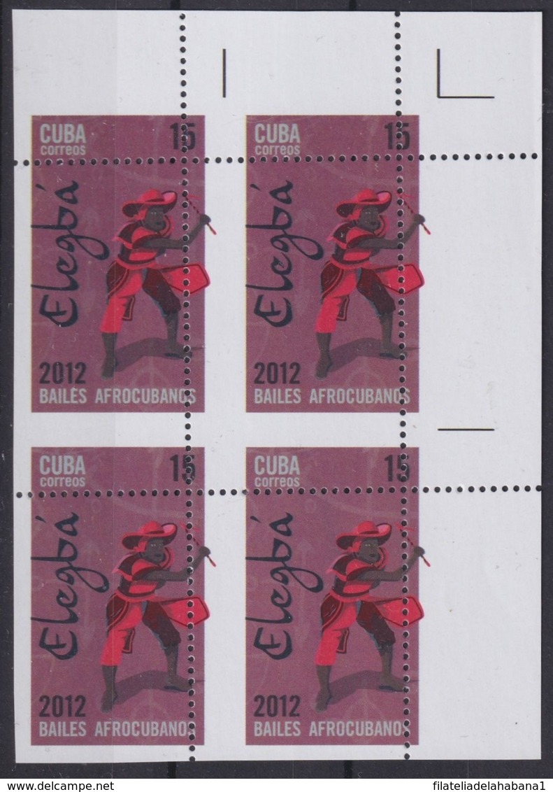 2012.405 CUBA 2012 MNH 15c ELEGGUA PERFORATION ERROR AFROCUBAN RELIGION DANCE YORUBA. 30. - Autres & Non Classés