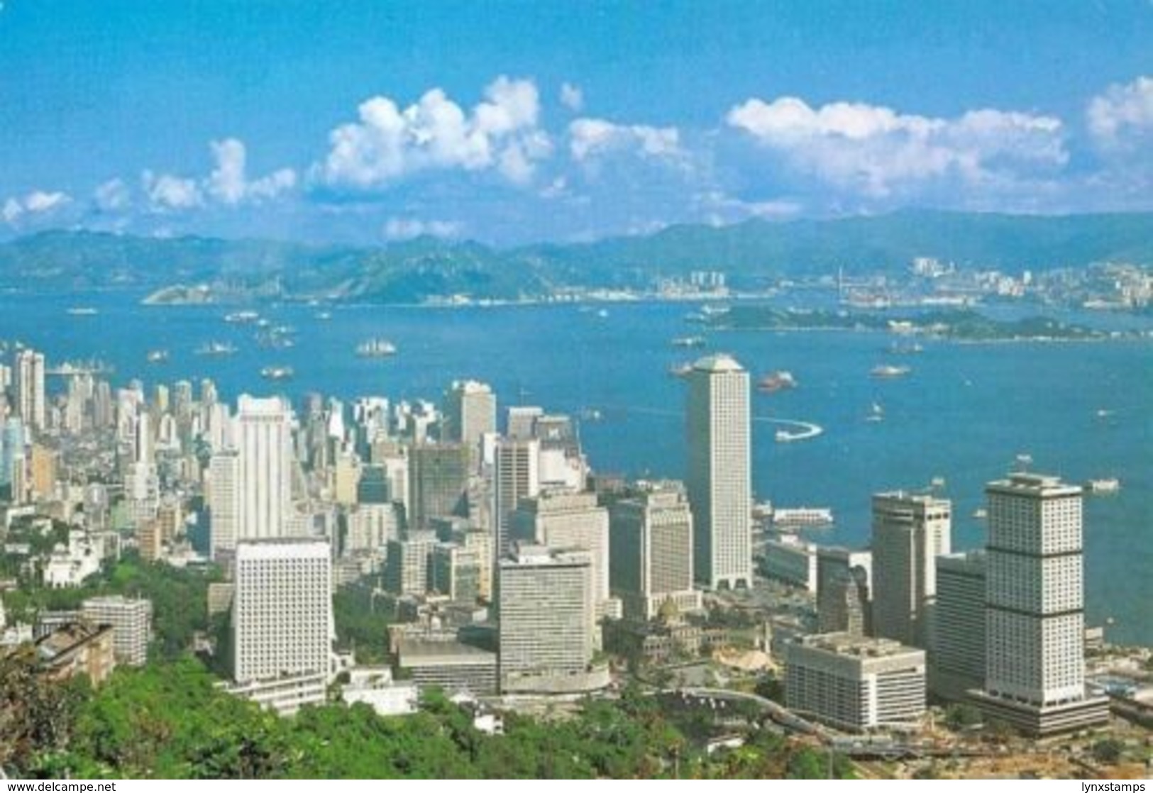 Full View Of Western District & Harbour Overlooking From Central District - Cina (Hong Kong)