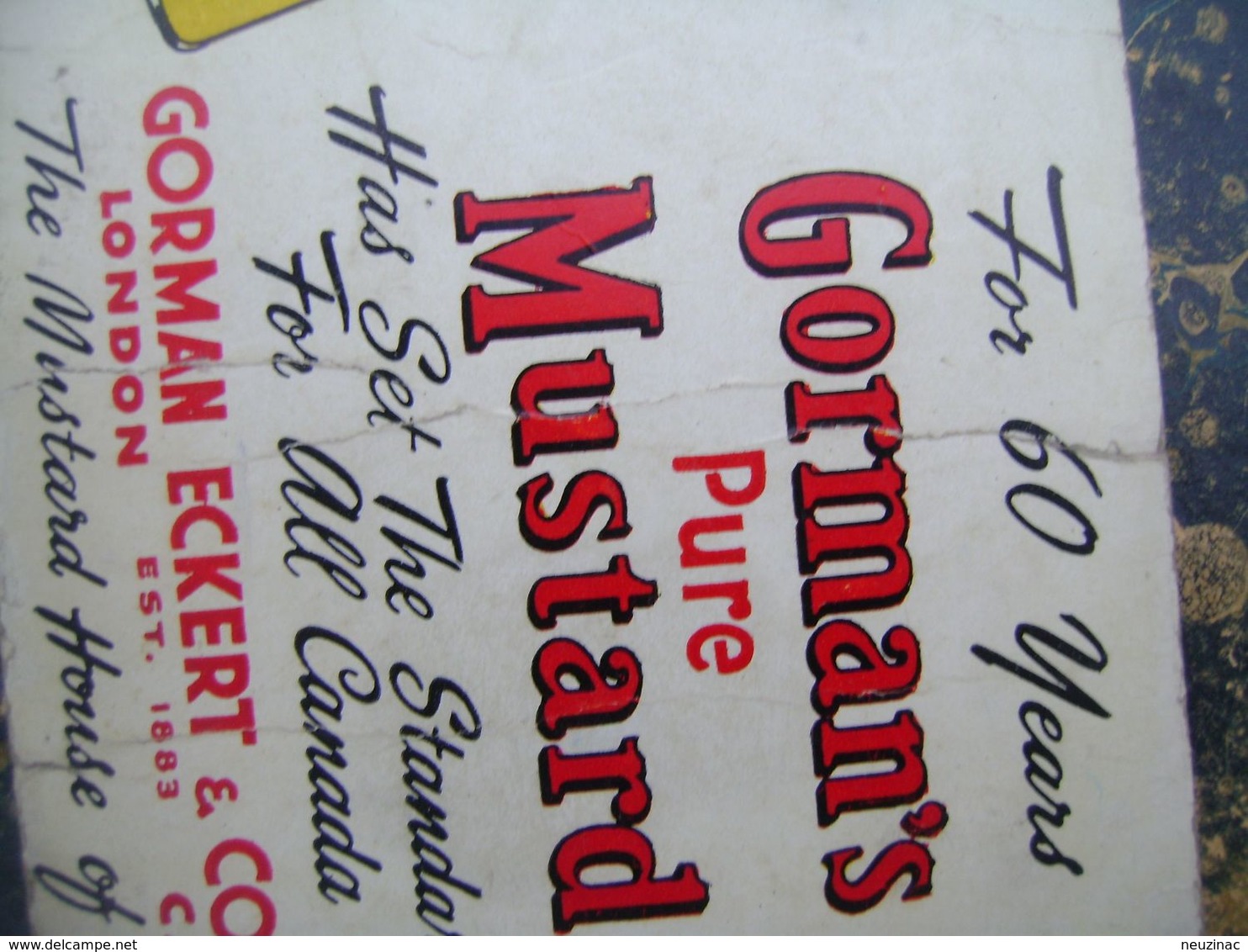 Gorman's Pure Mustard-163x93mm  (4145) - Canada