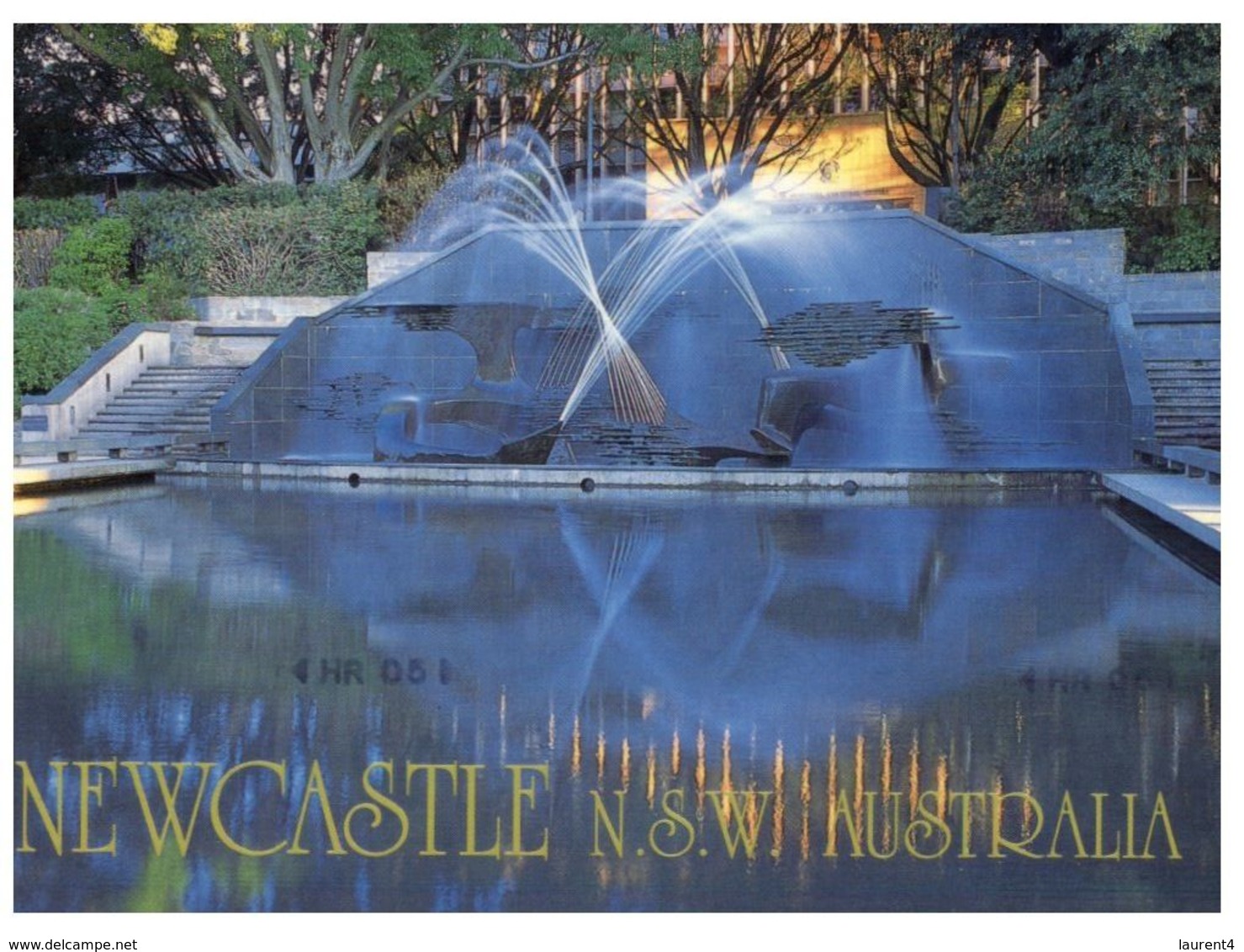 (A 3) Australia - NSW - City Of Newcastle (fountain) With Stamp - Newcastle