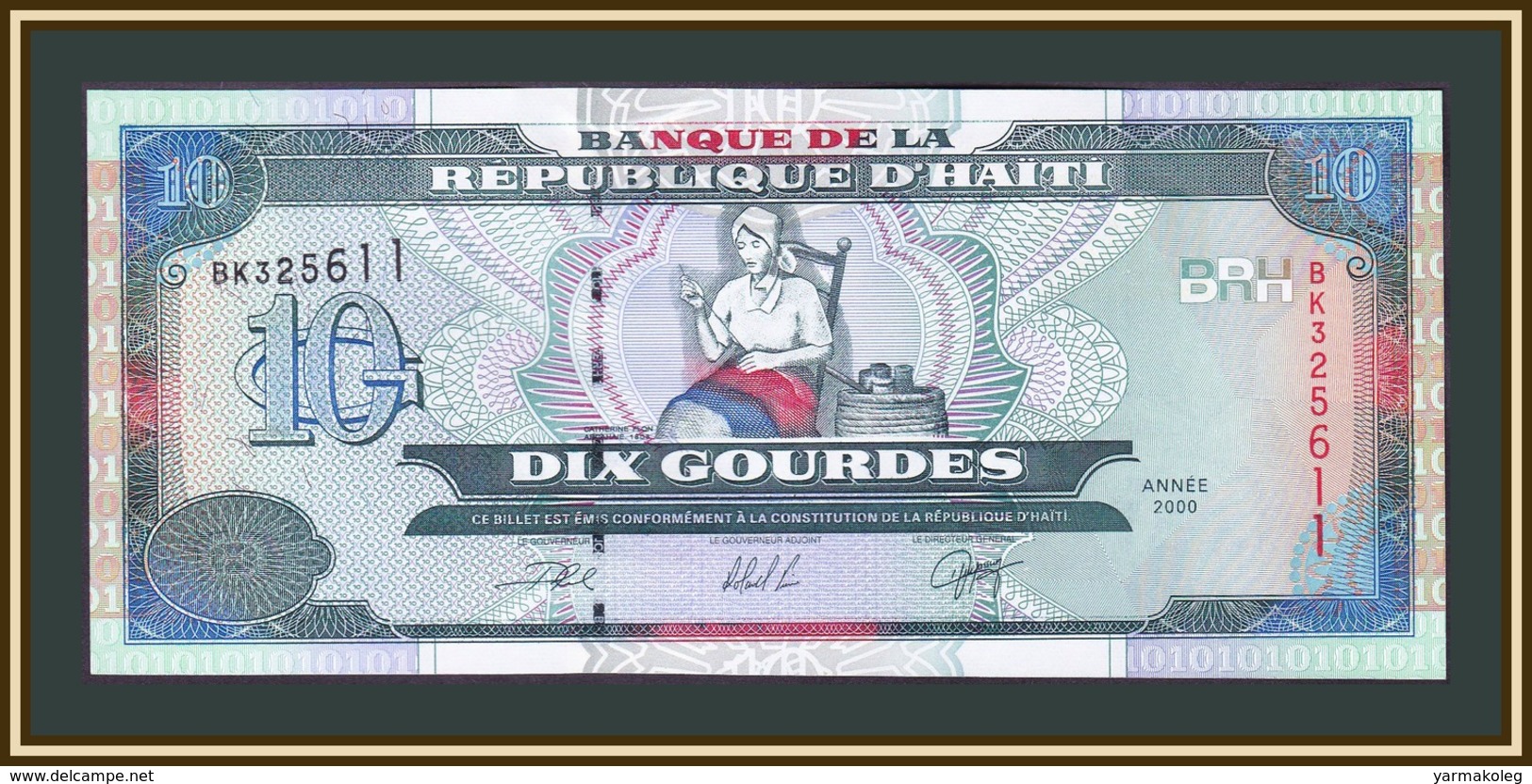 Haiti 10 Gourdes 2000 P-265 (265a) UNC - Haïti