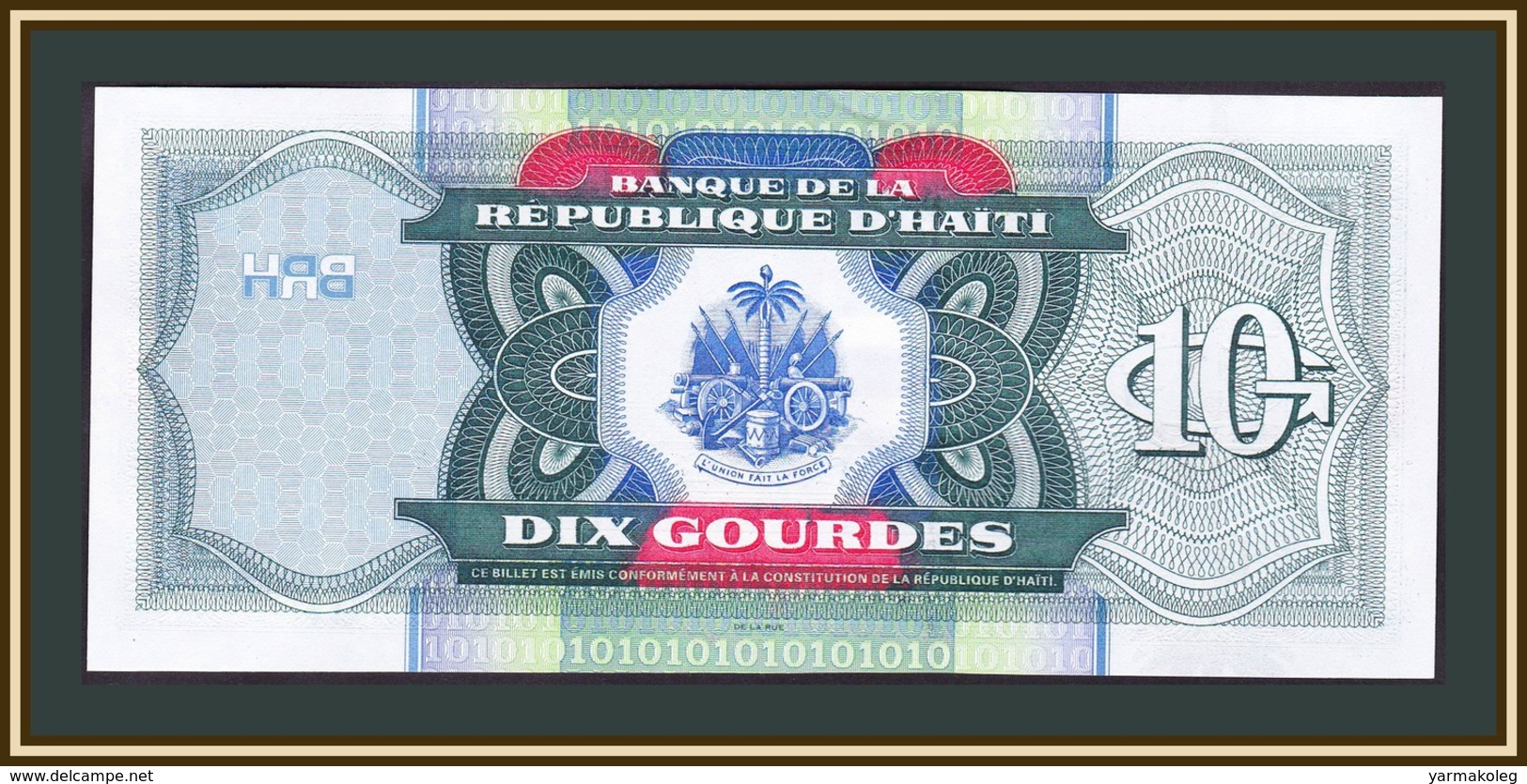 Haiti 10 Gourdes 2000 P-265 (265a) UNC - Haïti