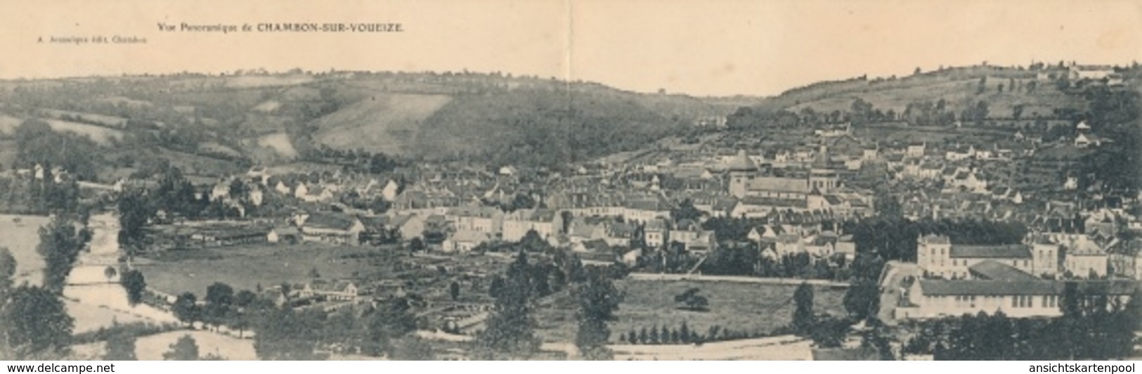 Klapp Cp Chambon Sur Voueize Creuse, Vue Panoramique - Autres & Non Classés