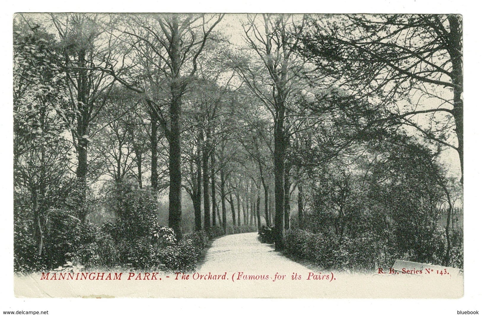 Ref 1370 - 1903 Postcard - Manningham Park Bradford Yorkshire - Grimsby To London - Bradford