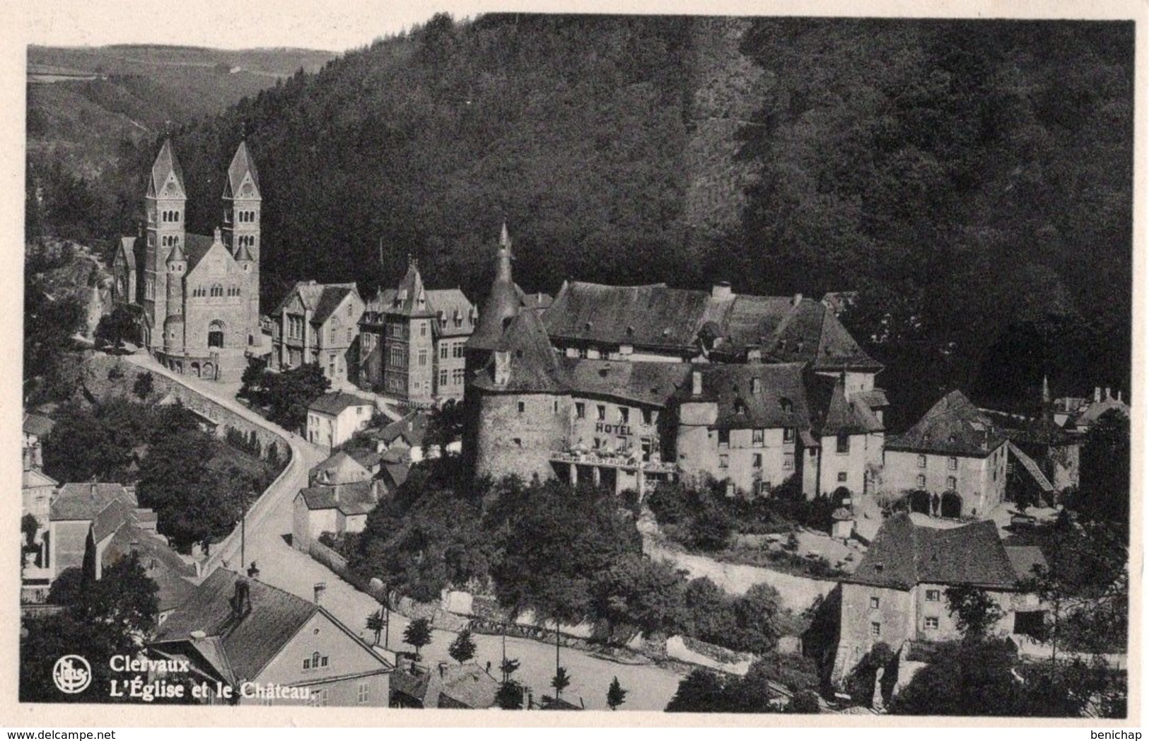 CPA NELS - CLERVAUX - L'EGLISE ET LE CHÂTEAU - NEUVE - NON VOYAGEE. - Clervaux