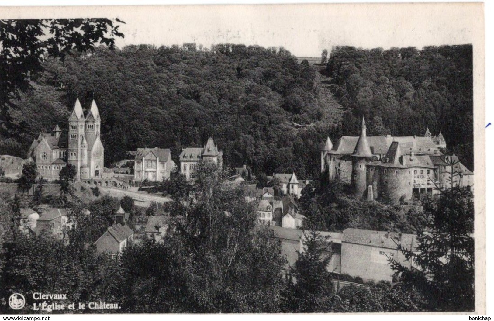 CPA NELS - CLERVAUX - L'EGLISE ET LE CHÂTEAU - NEUVE - NON VOYAGEE. - Clervaux