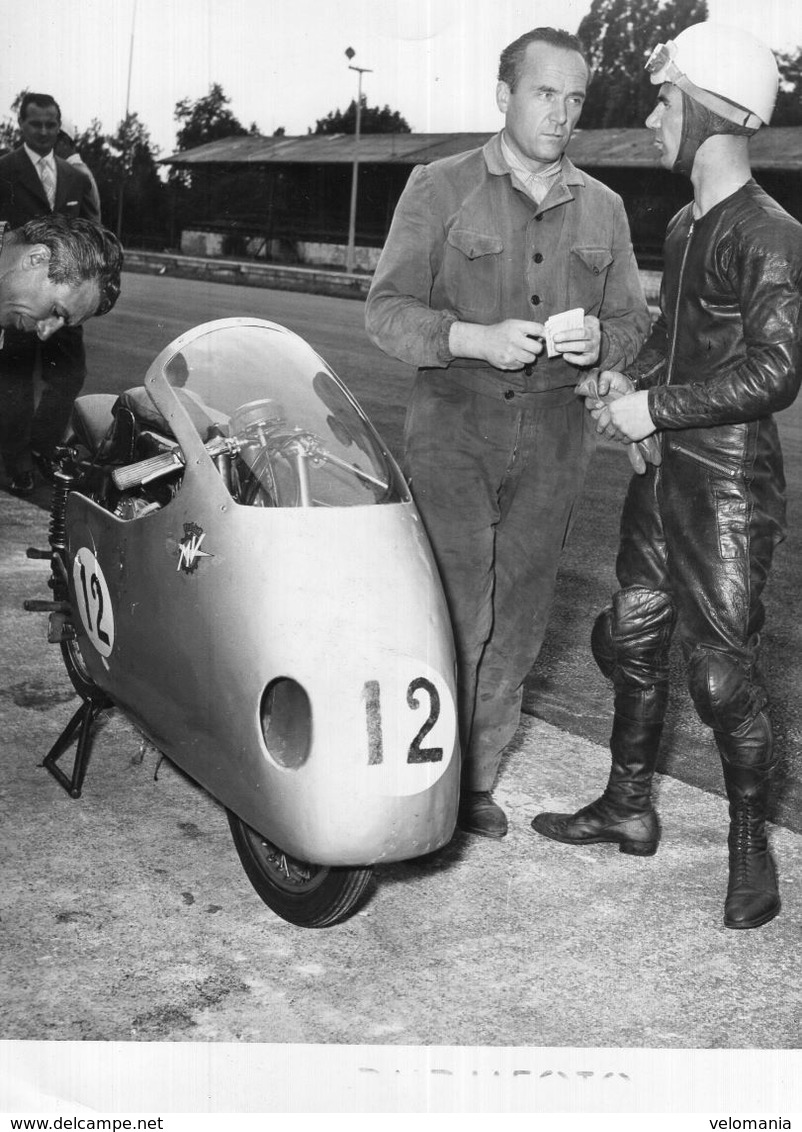 Photo De Presse Sports Moto - Ubbiali, Bandirola - Monza Août 1955 - Motorbikes