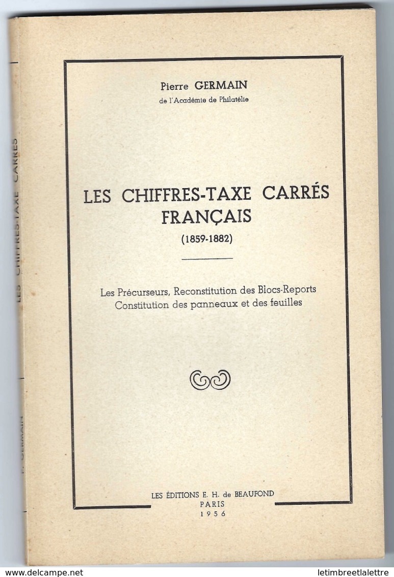 Catalogue - Timbres Taxe De France - 1859-1882 - Bel Ouvrage Pour Philatéliste - Ed. Beaufond - Frankreich