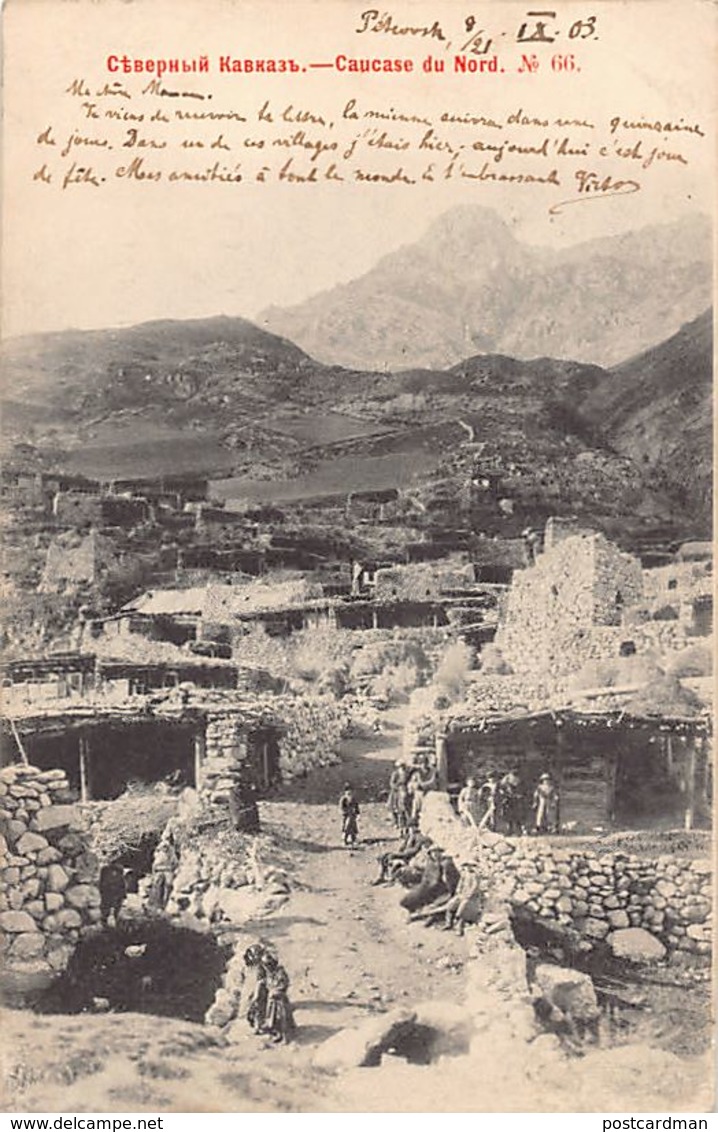 Russia - Northern Caucasus - View Of A Village - Publ. Scherer, Nabholz And Co. 66. - Rusland