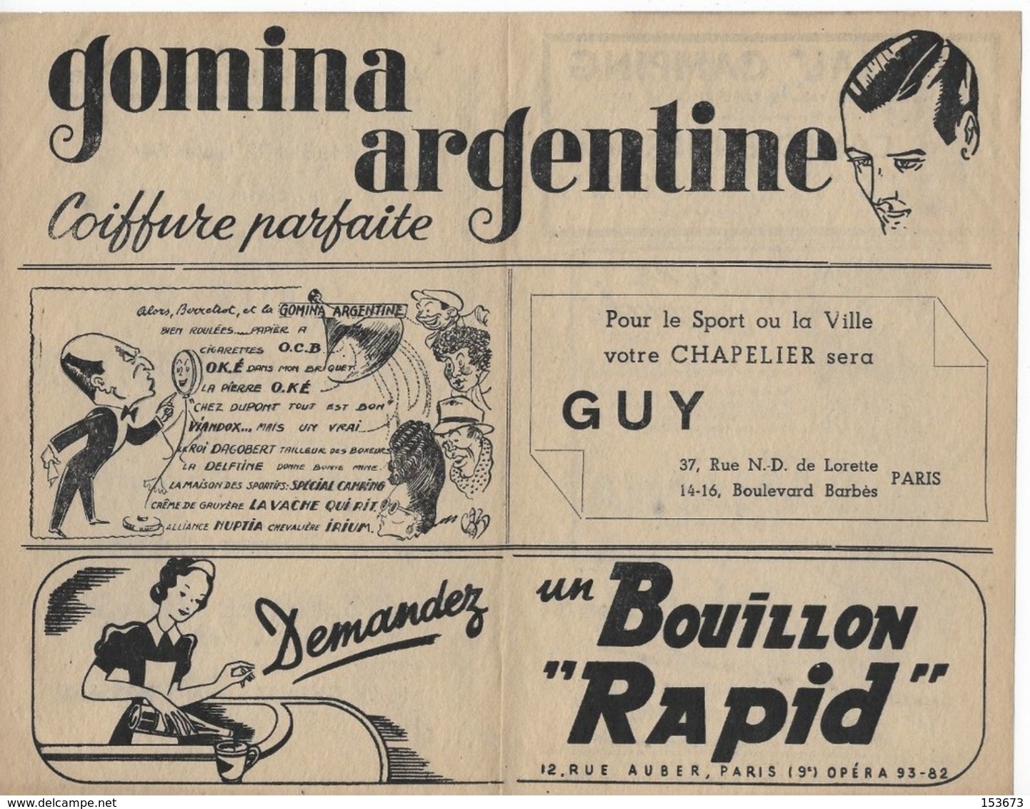 Programme Rencontres De Boxe Pour Le Jubilé De Georges CARPENTIER à PARIS 12 Janvier 1944 - Sonstige & Ohne Zuordnung