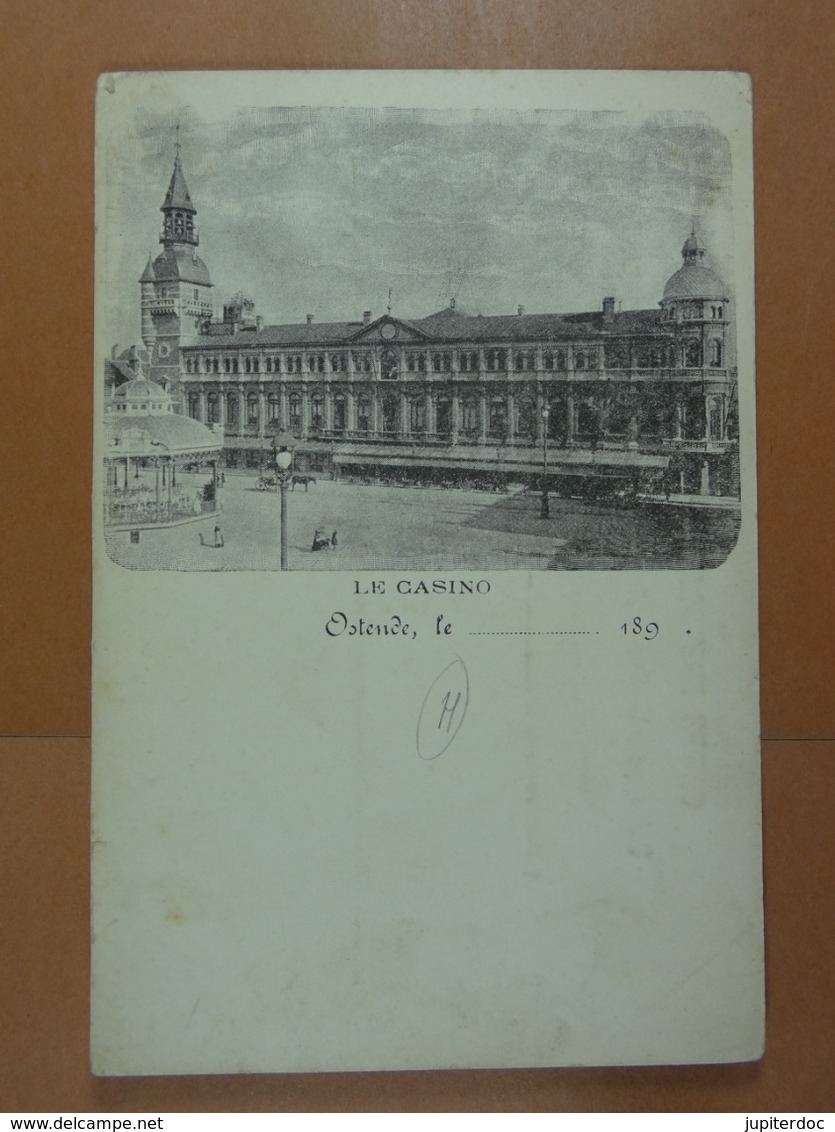 Le Casino  Ostende,______________ Le 189 . - Oostende