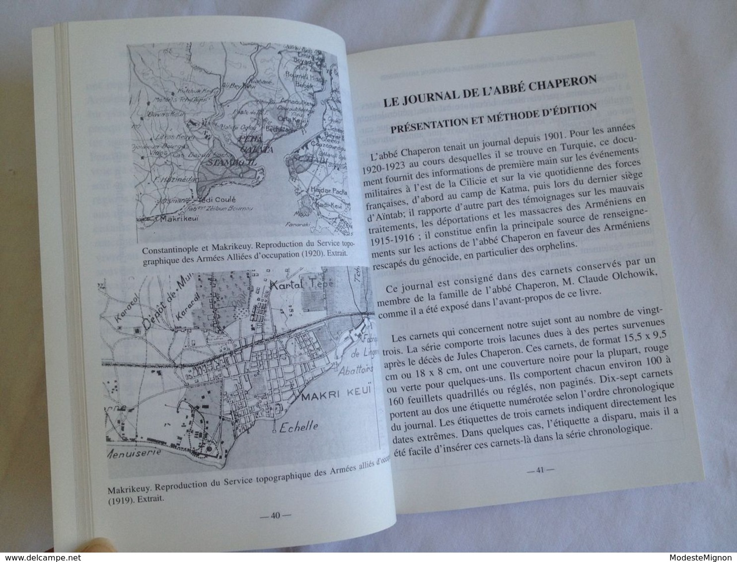 Un aumônier militaire français témoin du drame arménien. Journal de l'abbé Chaperon (Cilicie 1920-Constantinople 1921)