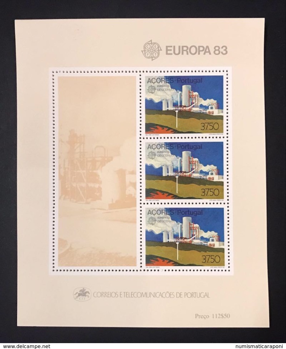 PORTOGALLO AZZORRE ACORES  FOGLIETTO EUROPA CEPT 1983 - Local Post Stamps