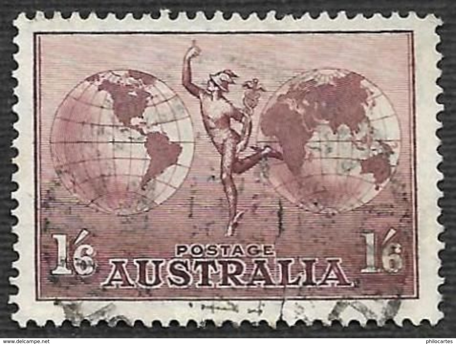 AUSTRALIE   1934  - PA 5 - Mercure    - Oblitéré - Cote 4.50e - Usati