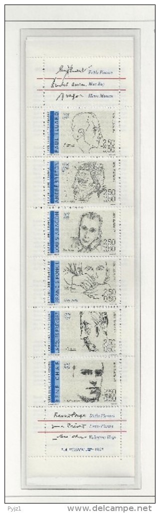 1991  MNH France Carnet/booklet, Postfris - Personaggi