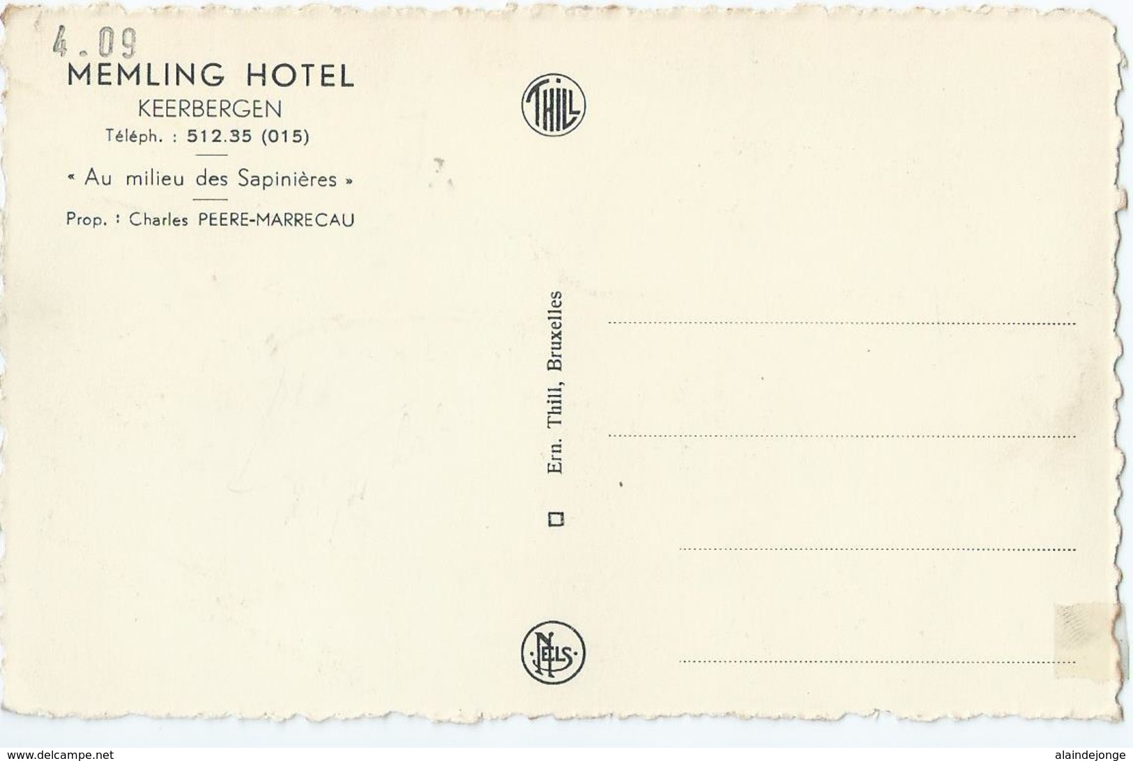 Keerbergen - Memling Hotel - "Au Milieu Des Sapinières" - Keerbergen