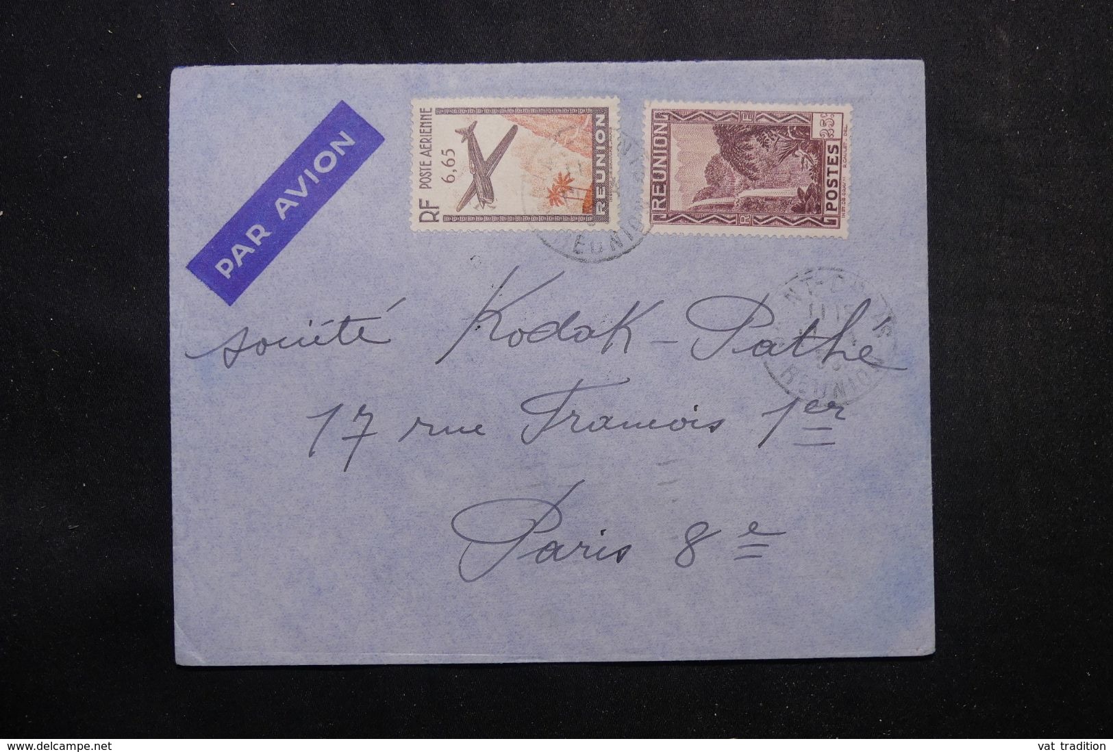 RÉUNION - Enveloppe De Saint Denis Pour La France En 1939 Par Avion, Affranchissement Plaisant - L 63811 - Lettres & Documents