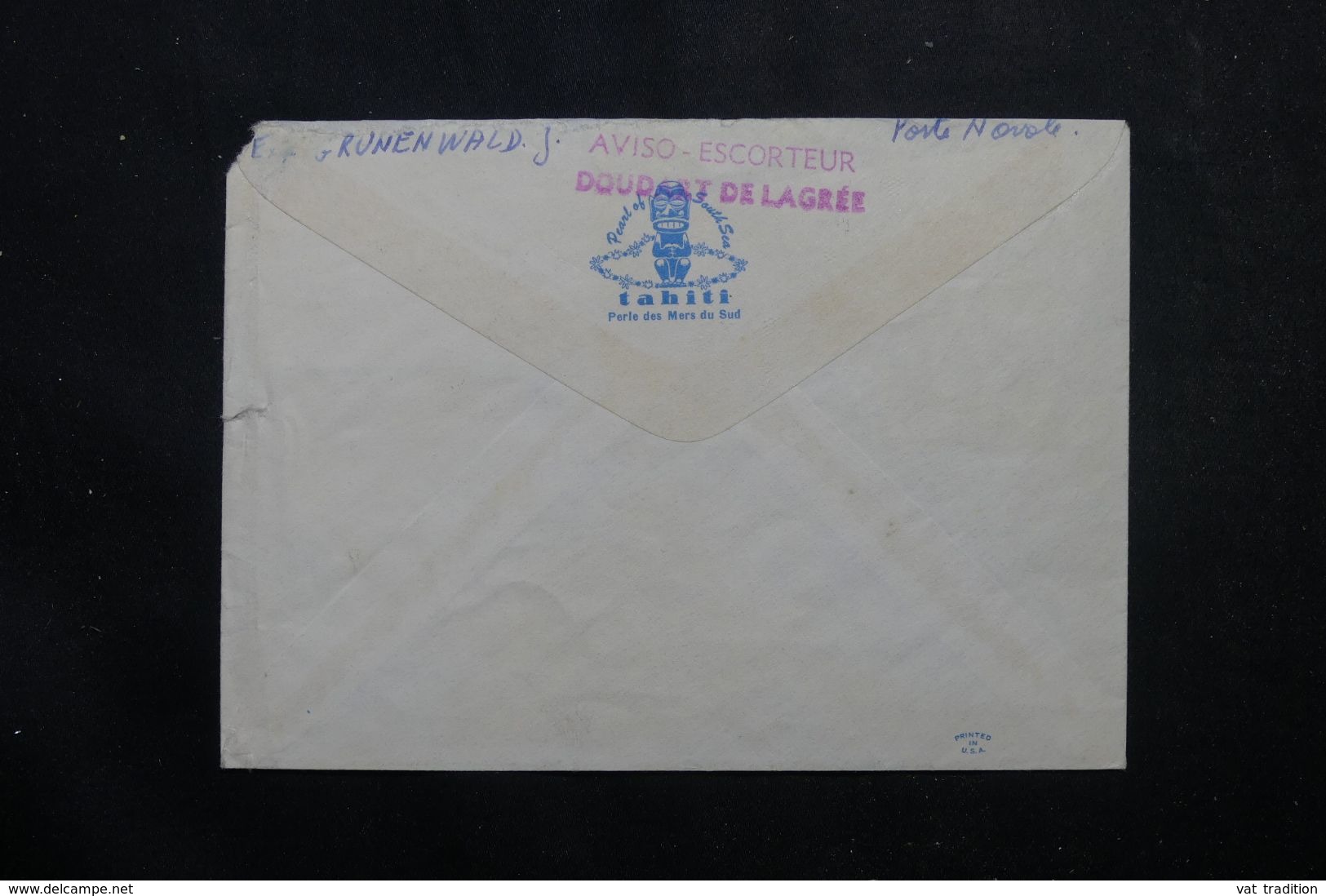 POLYNÉSIE - Enveloppe De Papeete Pour Toulon En 1966, Affranchissement Plaisant, Cachet D'Aviso Au Verso - L 63854 - Covers & Documents