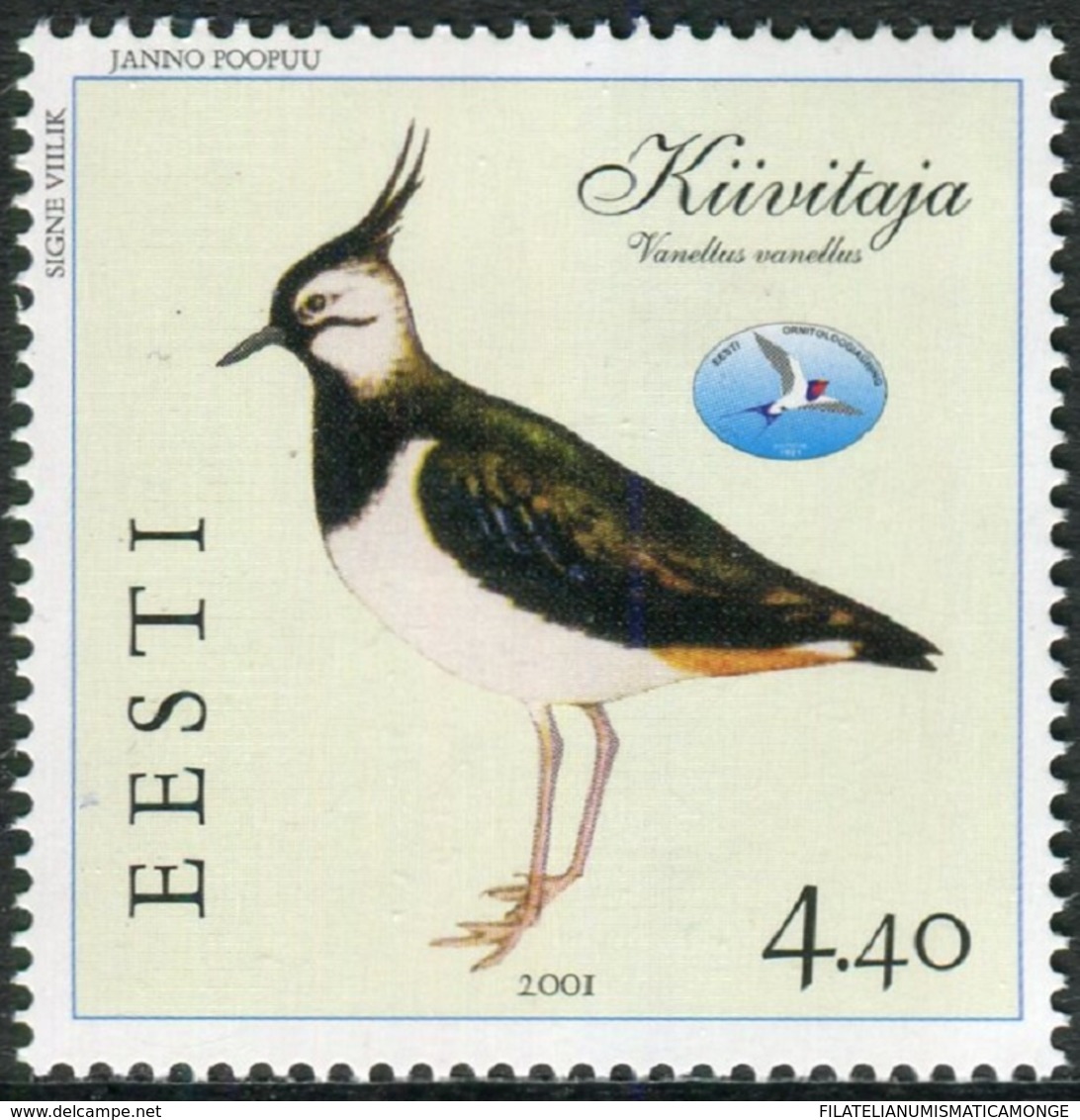 Estonia 2001  Correo Yvert Nº  381 ** Fauna. Pájaros - Estonia