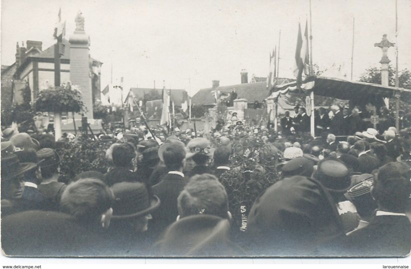 27- Le VAUDREUIL : Inauguration Du Monument Aux Morts De Notre Dame Du Vaudreuil , Carte Photo - Le Vaudreuil