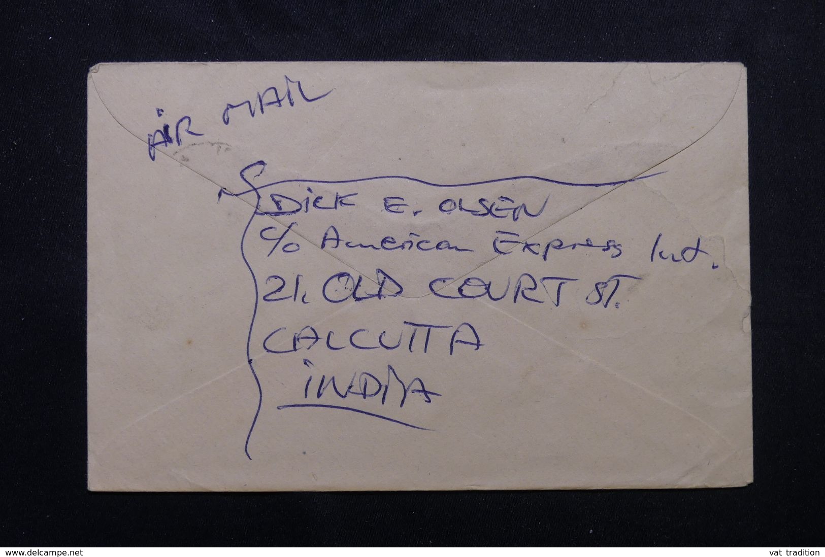 INDE - Entier Postal + Compléments De Calcutta Pour Le Danemark  En 1974 - L 63898 - Buste