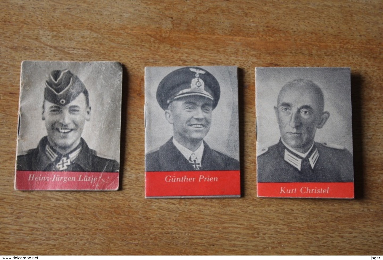 3 Mini Livres WH Propagande  Héros  TAG Der WEHRMACHT 1942 1943 - 1939-45