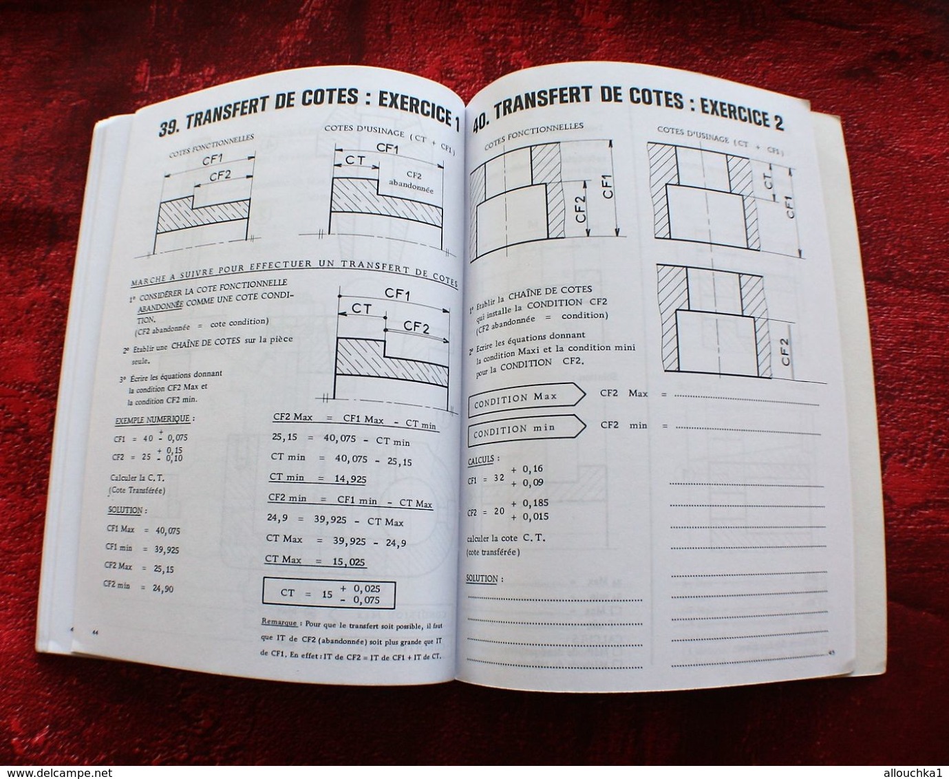 EXERCICES RAPIDES DE COTATION FONCTIONNELLE TECHNOLOGIE DE CONSTRUCTION CAHIER N° 4