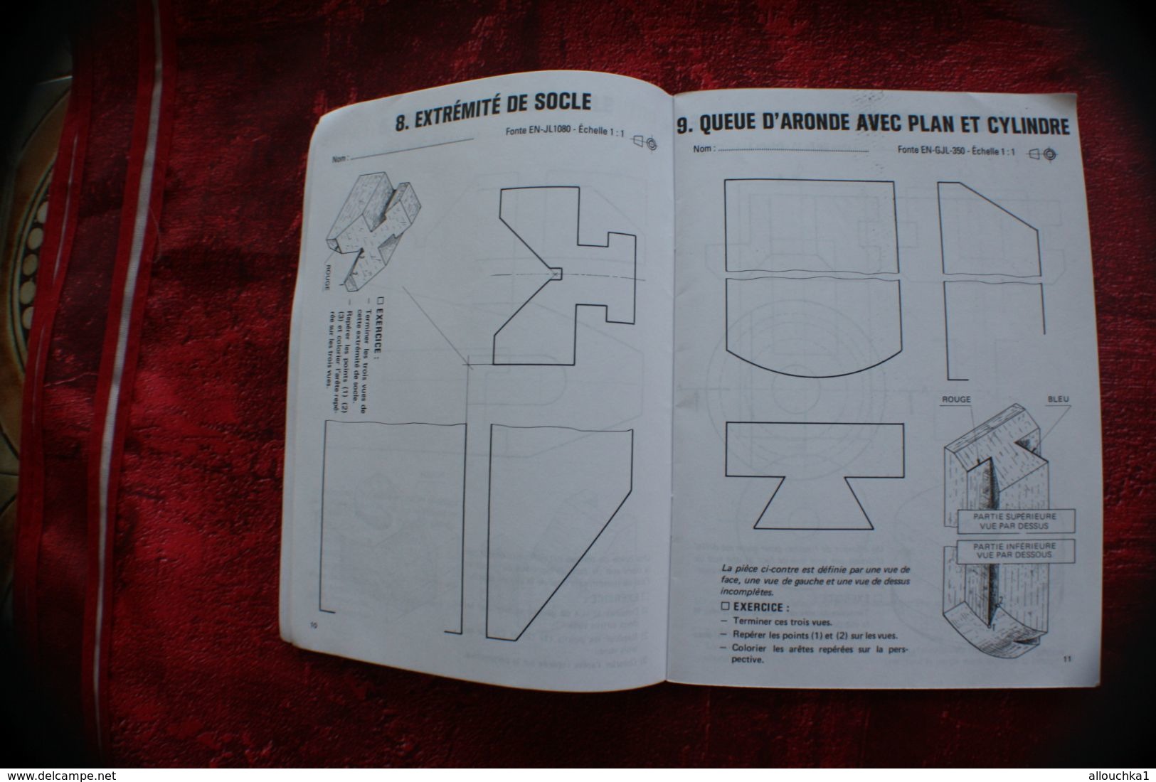 EXERCICES RAPIDES DE DESSIN INDUSTRIEL -MÉCANIQUE-LES ÉLÉMENTS DE LIAISON TECHNOLOGIE DE CONSTRUCTION CAHIER N° 2 - Other & Unclassified