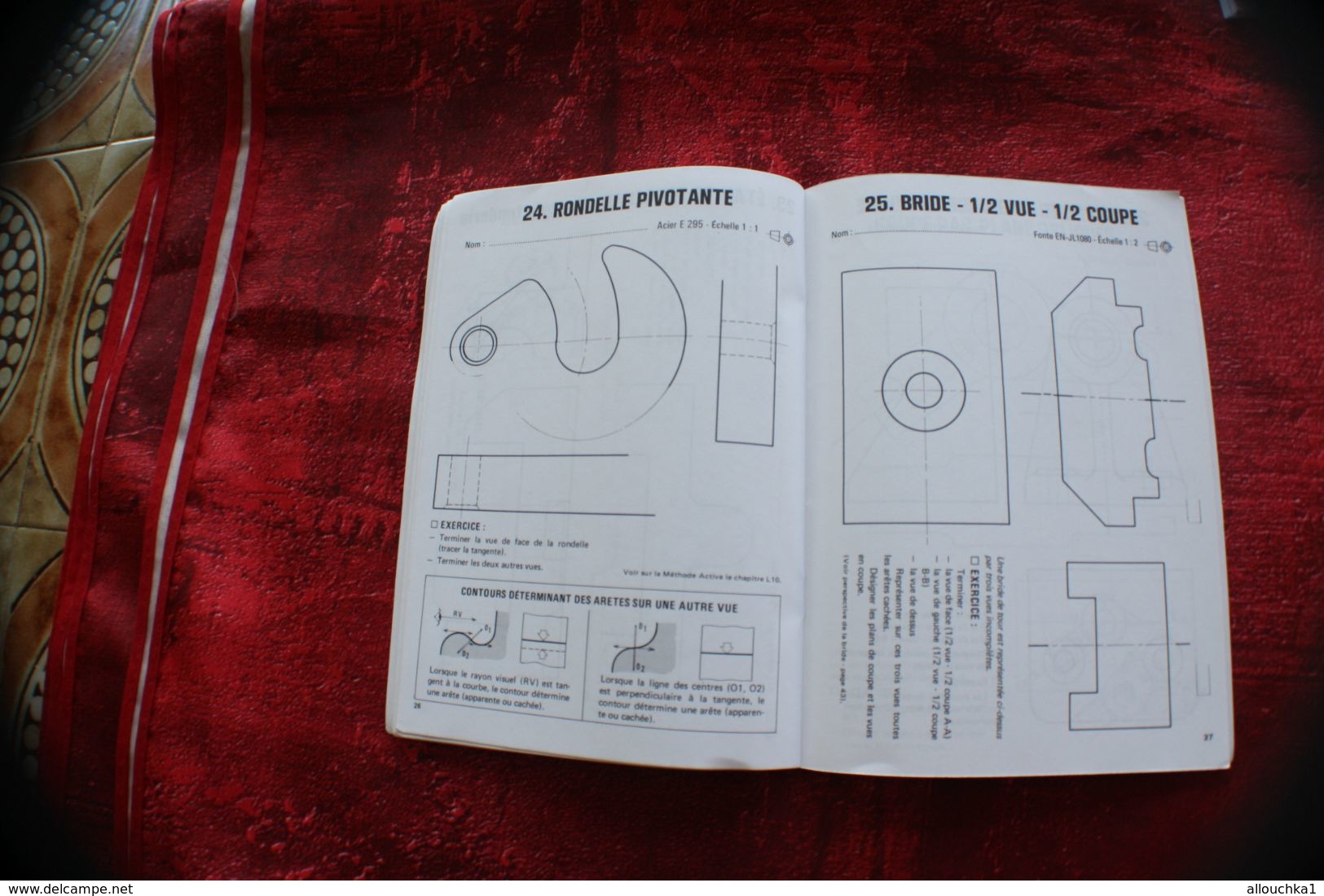 EXERCICES RAPIDES DE DESSIN INDUSTRIEL -MÉCANIQUE-LES ÉLÉMENTS DE LIAISON TECHNOLOGIE DE CONSTRUCTION CAHIER N° 2