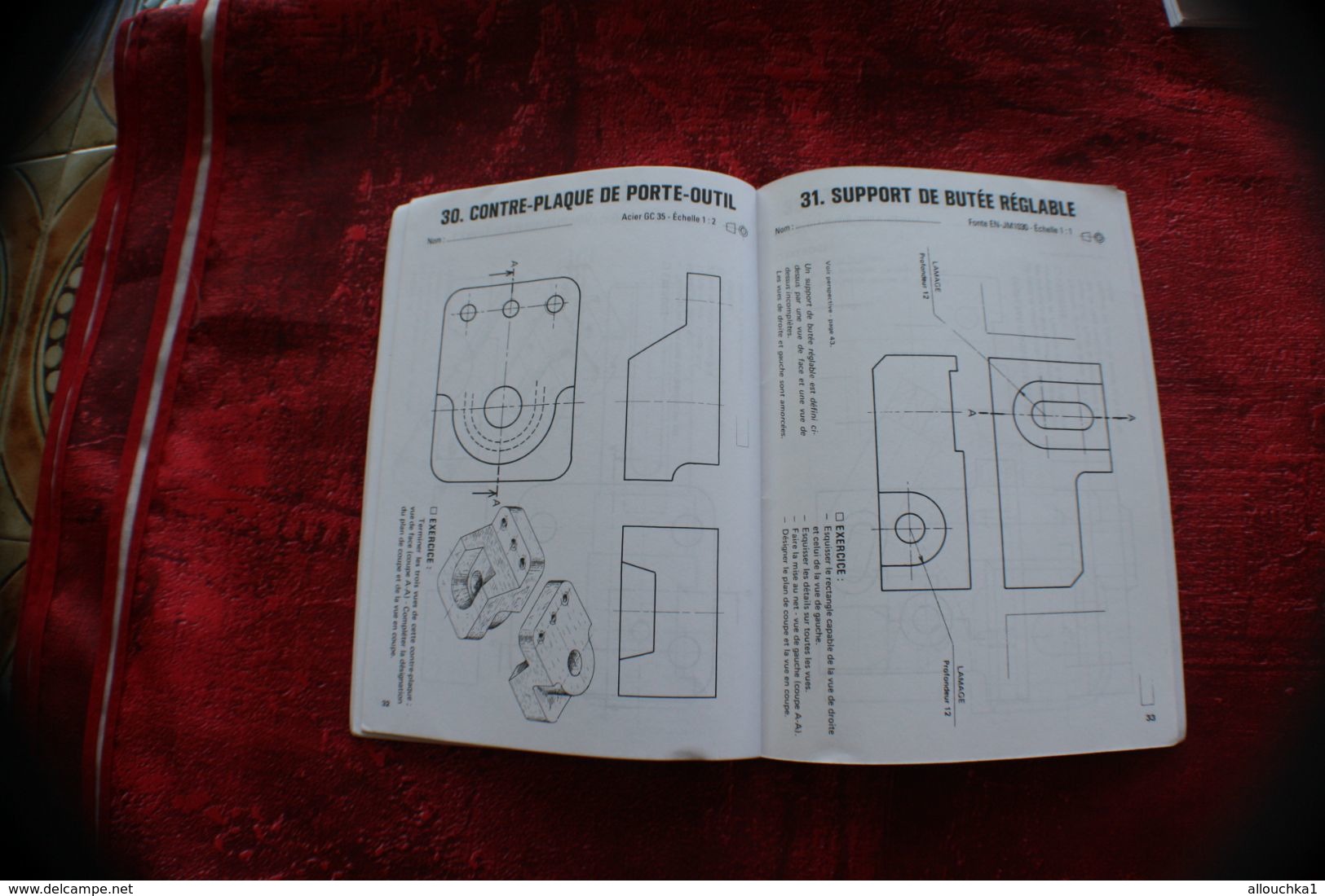 EXERCICES RAPIDES DE DESSIN INDUSTRIEL -MÉCANIQUE-LES ÉLÉMENTS DE LIAISON TECHNOLOGIE DE CONSTRUCTION CAHIER N° 2