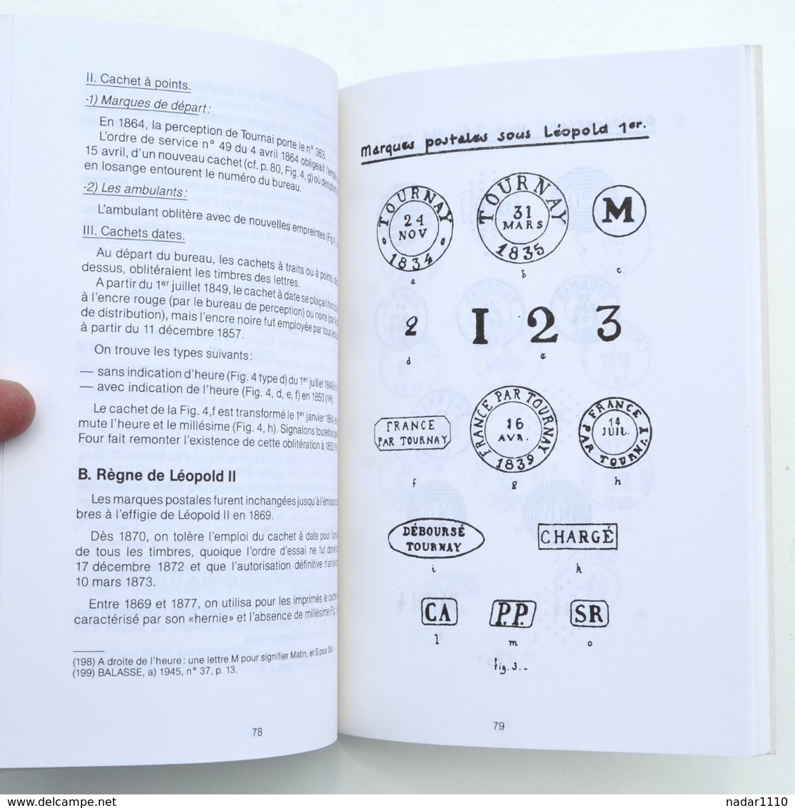 Philatélie : Histoire de la Poste à Tournai - José Bouret, 2e édition revue et corrigée, 1987 - dédicacé - TTBE !