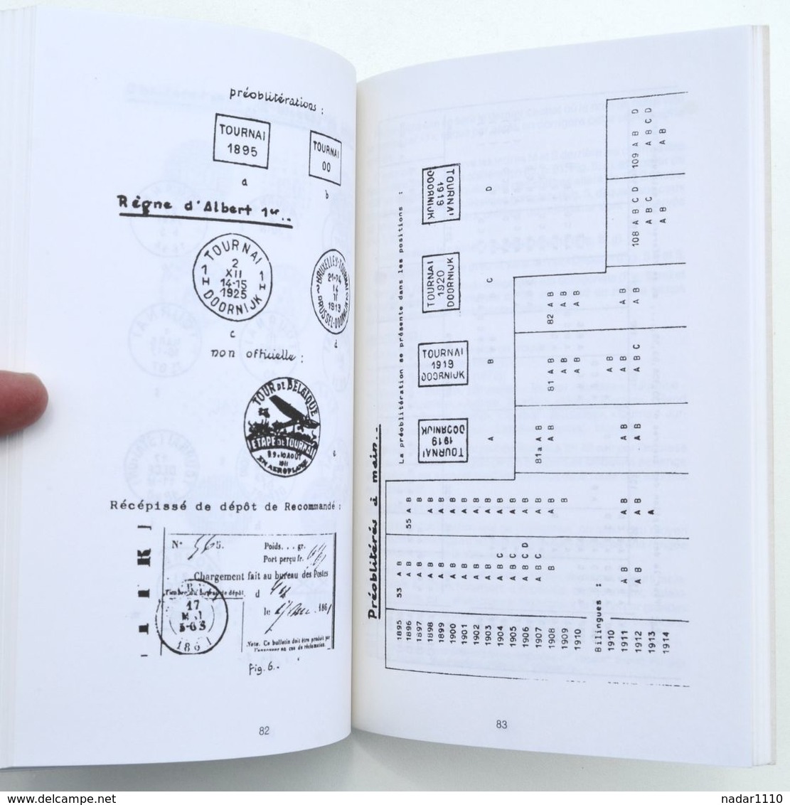 Philatélie : Histoire de la Poste à Tournai - José Bouret, 2e édition revue et corrigée, 1987 - dédicacé - TTBE !