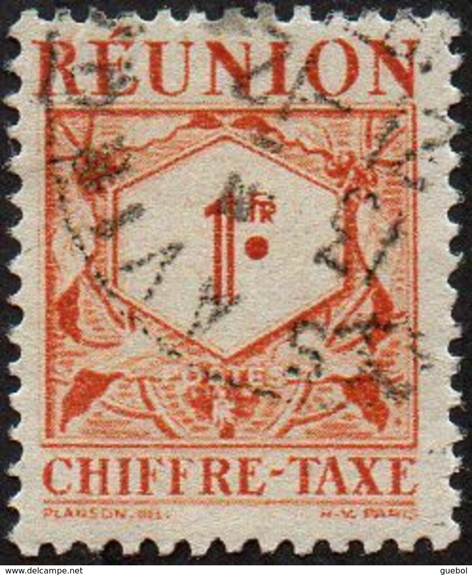 Réunion Obl. N° Taxe 29 - Le 1f Brun-orange - Timbres-taxe