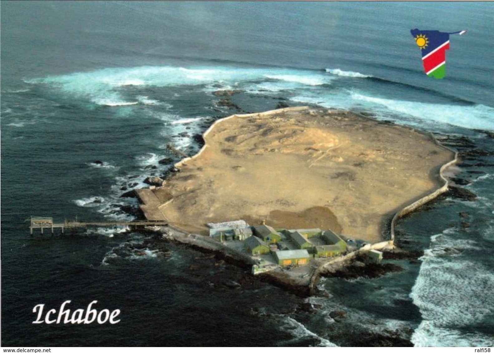 1 AK Namibia * Blick Auf Ichaboe Island - Die Insel Gehört Zu Den Penguin Islands - Luftbildaufnahme * - Namibie