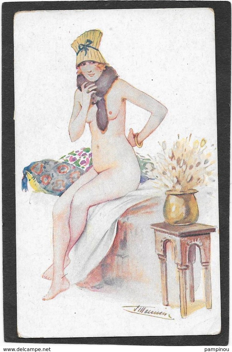 SUZANNE MEUNIER - Femme Nue, Col En Fourrure "Frileuse" - Meunier, S.