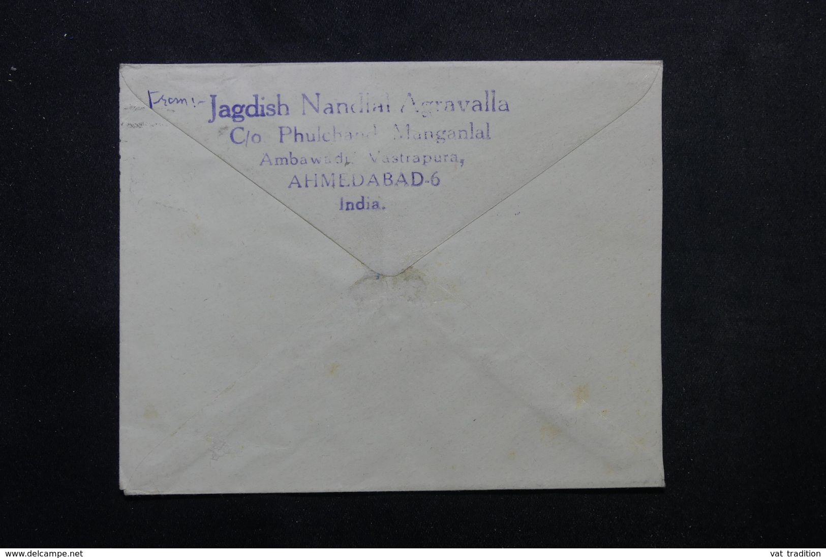 INDE - Entier Postal + Compléments De Ahmedabad  Pour Le Danemark En 1953 - L 63965 - Omslagen