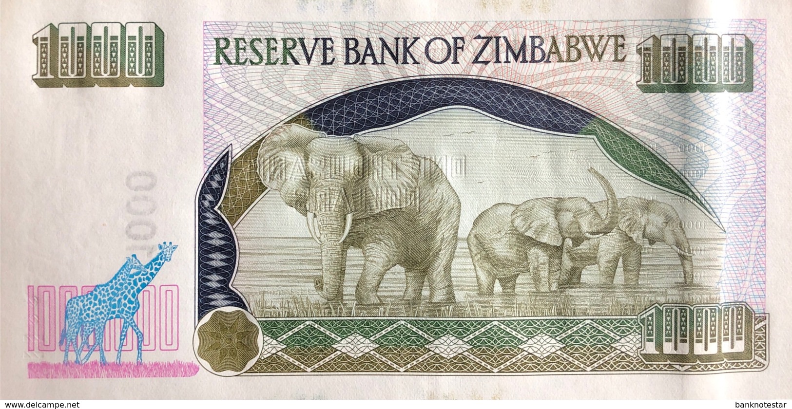 Zimbabwe 1.000 Dollars, P-12 (2003) - UNC - Simbabwe