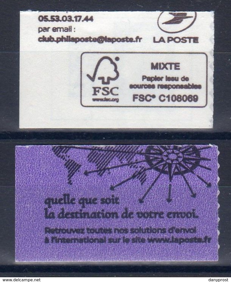 2018-19 / Les 2t De Carnets Marianne L'engagée / N° 1603A-20g Europe Bleu+L'international Violet-2 émissions  / NEUF.... - 2018-2023 Marianne L'Engagée