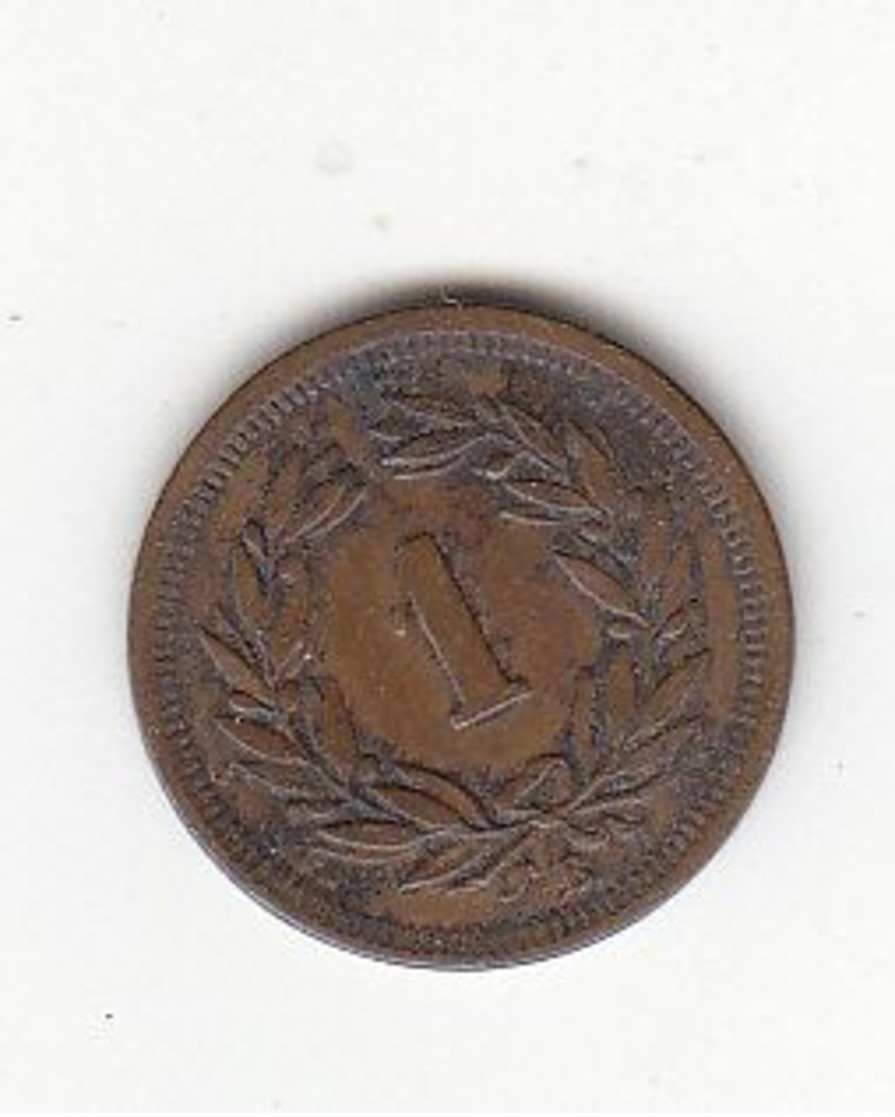 Suisse , 1 Centime 1872 , 2 Scans - Sonstige & Ohne Zuordnung