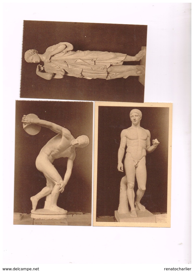 Lot De 12 Cartes "BRUXELLES".Musées Royaux Du Cinquantenaire.Sculptures. - Musei