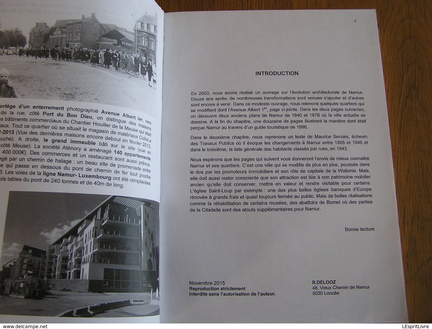 L' EVOLUTION ARCHITECTURALE DE NAMUR Volume 2 Régionalisme Guerre 40 45 Architecture Commerce Hopital Gare Citadelle - Belgique