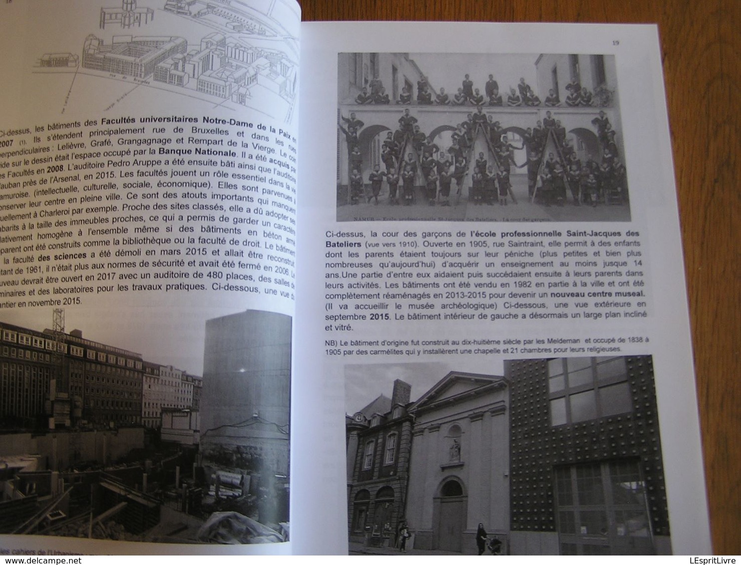 L' EVOLUTION ARCHITECTURALE DE NAMUR Volume 2 Régionalisme Guerre 40 45 Architecture Commerce Hopital Gare Citadelle